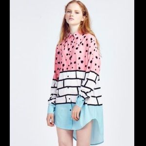 Rare lazy oaf Brick Scribble Shirt Sz M/L